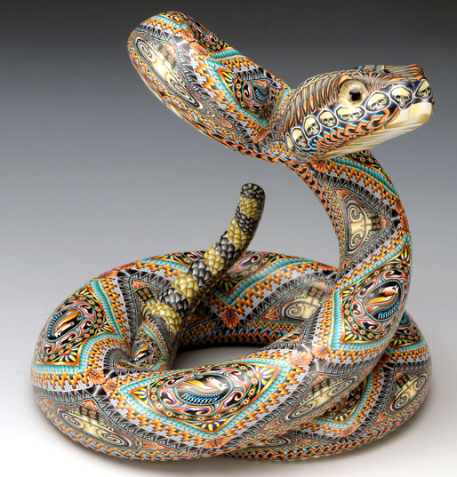 Fimo Rattlesnake by Jon Anderson