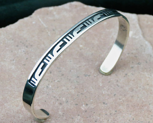 Hopi Solid Sterling Silver Bracelet