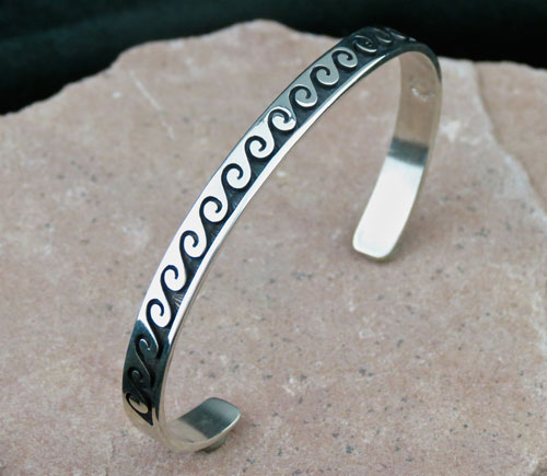 Hopi Solid Sterling Silver Bracelet