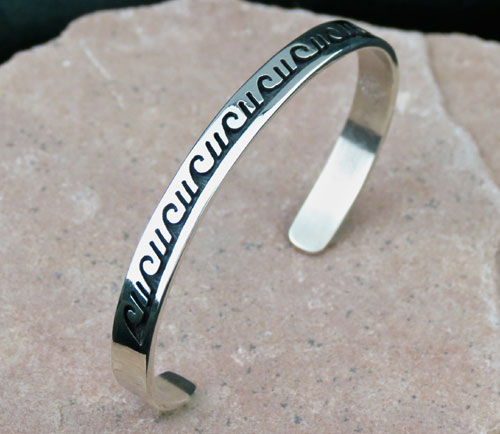Hopi Solid Sterling Silver Bracelet
