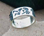 Hopi Sterling Silver Kokopelli Ring