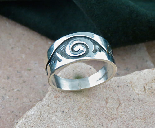Hopi Solid Sterling Silver Ring