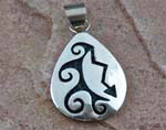 Hopi Sterling Silver Pendant