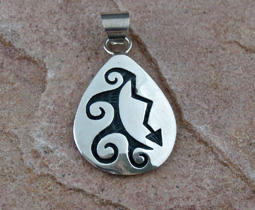 Hopi Solid Sterling Silver Pendant