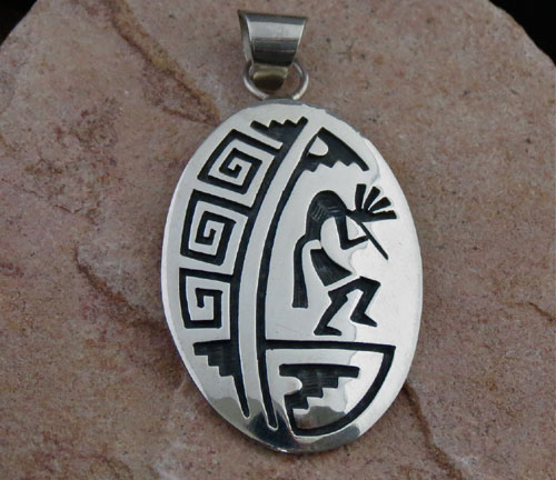 Hopi Solid Sterling Silver Pendant