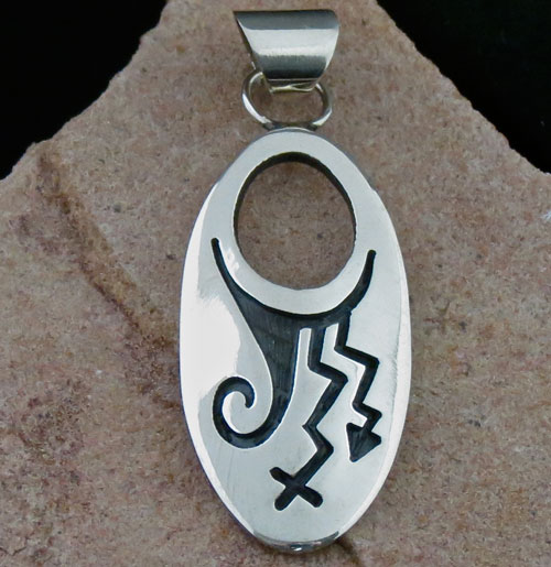 Hopi Solid Sterling Silver Pendant