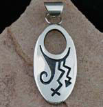 Hopi Sterling Silver Pendant