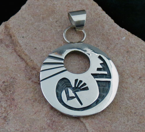 Hopi Solid Sterling Silver Pendant