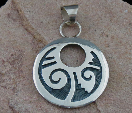 Hopi Solid Sterling Silver Pendant