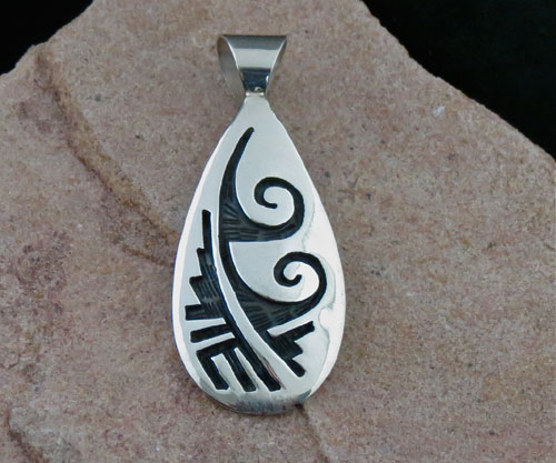 Hopi Solid Sterling Silver Pendant