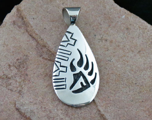 Hopi Solid Sterling Silver Pendant
