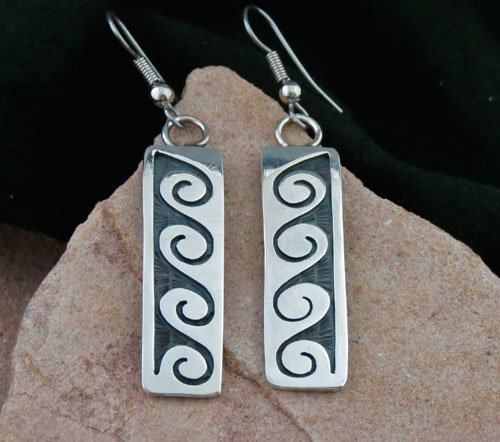 Hopi Solid Sterling Silver Earrings