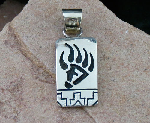 Hopi Solid Sterling Silver Pendant