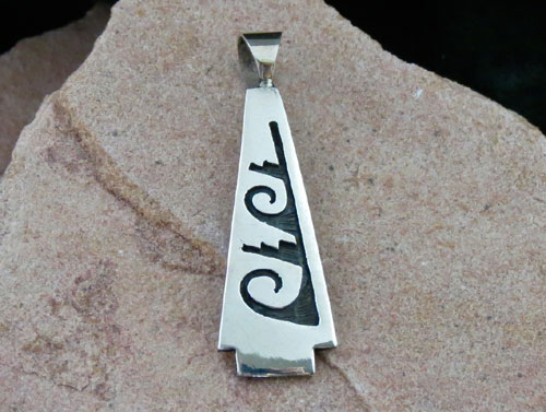 Hopi Solid Sterling Silver Pendant