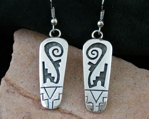 Hopi Solid Sterling Silver Earrings