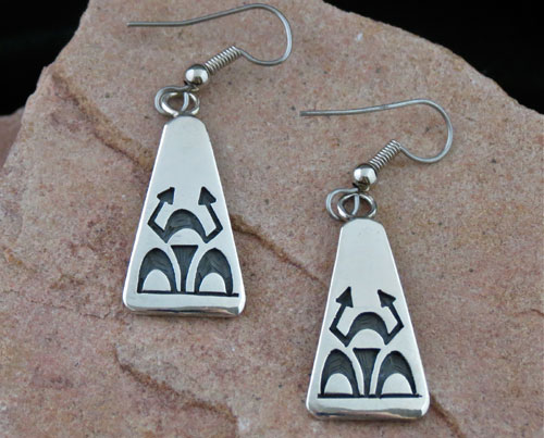 Hopi Solid Sterling Silver Earrings