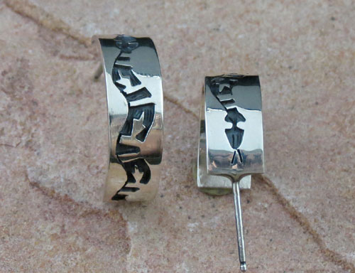 Hopi Solid Sterling Silver Earrings