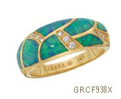 Kabana Gold and Opal Inlay Ring Kabana Gold and Opal Inlay Ring