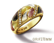 Kabana Mother-of Pearl inlay Gold Ring Kabana Mother-of Pearl inlay Gold Ring