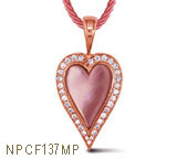 Kabana Mother-of Pearl Inlay Heart Pendant Kabana Mother-of Pearl Inlay Heart Pendant