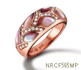 Kabana Pink Mother-of Pearl Ring Kabana Pink Mother-of Pearl inlay Ring
