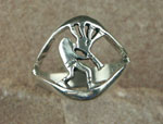 Genuine Navajo Sterling Silver Kokopelli Ring