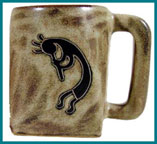 Mara Kokopelli Design Stoneware Mug