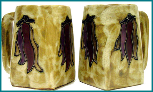 Handcrafted Chili Pepper Design Stoneware Mug Collection