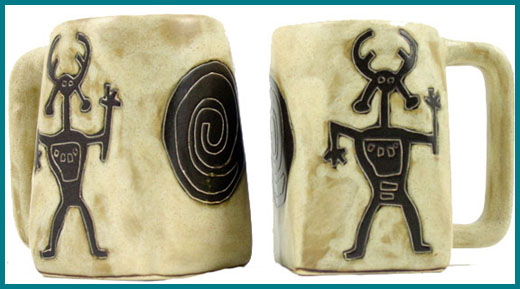Handcrafted Indian Design Stoneware Mug Collection