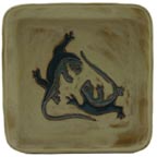 Mara Lizard Design Salad Plate