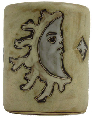 Handcrafted Moon Design Stoneware Mug