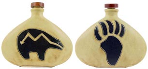 Heart Line Bear- Bear Paw Design Decanter