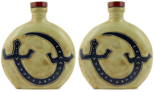 Handcrafted Desert Gecko Design Decanter