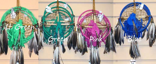 Handcrafted Native American Medicine Wheel and pouch colors
