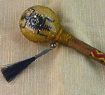 Native American handcrafted mini rattle