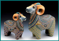 Fimo bighorn sheep figurine