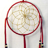 red 6 inch Dream Catcher
