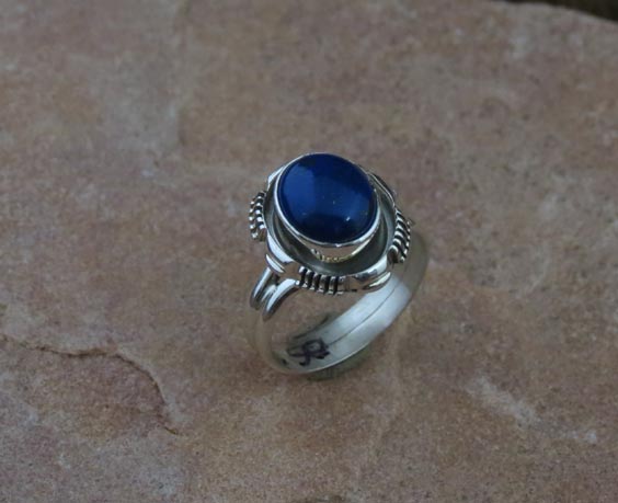 Navajo Sterling Silver Lapis Ring