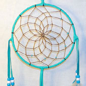 turquoise 6 inch Dream Catcher