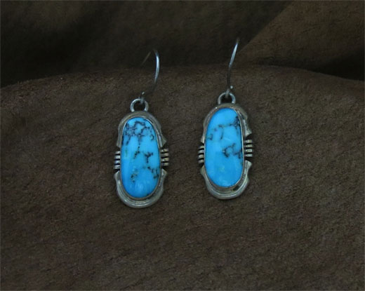 Sterling Silver Earrings- Turquoise