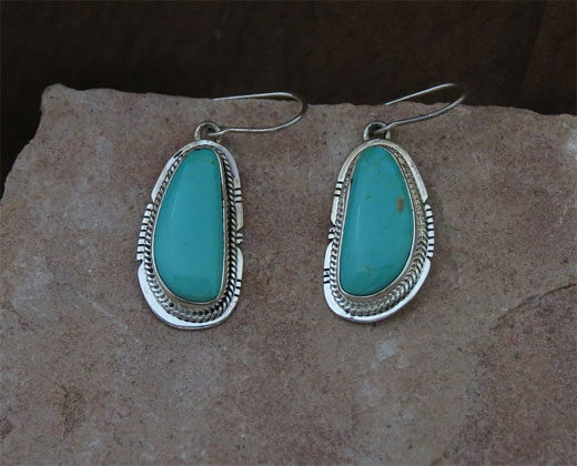 Sterling Silver Earrings- Turquoise