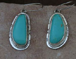 Genuine Navajo no 8 Turquoise earrings