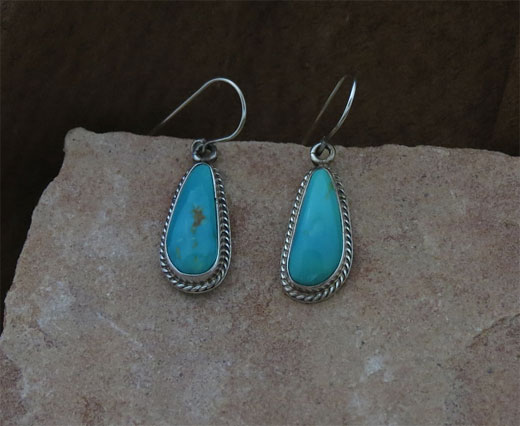 Sterling Silver Earrings- Turquoise