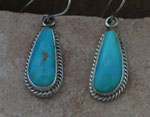 Genuine Navajo no 8 Turquoise earrings