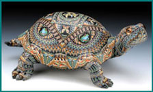 Fimo turtle figurine